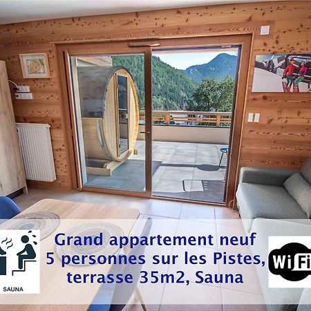 Dans Residence Neuve Le Snow Roc Sur Les Pistes, Grand Studio Cosy 5 Pers Avec Terrasse Panoramique, Sauna, Wifi Saint-Jean-dʼAulps Zewnętrze zdjęcie