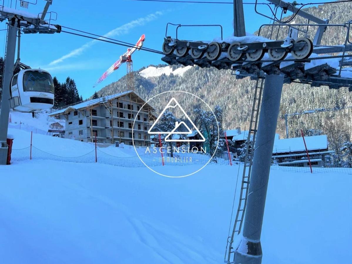 Dans Residence Neuve Le Snow Roc Sur Les Pistes, Grand Studio Cosy 5 Pers Avec Terrasse Panoramique, Sauna, Wifi Saint-Jean-dʼAulps Zewnętrze zdjęcie