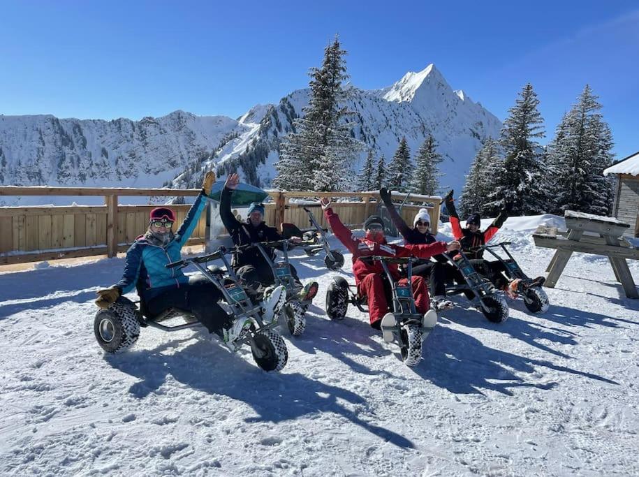 Dans Residence Neuve Le Snow Roc Sur Les Pistes, Grand Studio Cosy 5 Pers Avec Terrasse Panoramique, Sauna, Wifi Saint-Jean-dʼAulps Zewnętrze zdjęcie