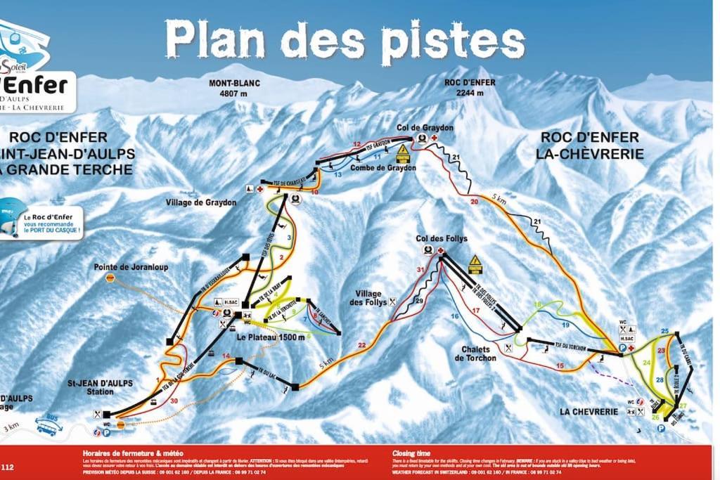 Dans Residence Neuve Le Snow Roc Sur Les Pistes, Grand Studio Cosy 5 Pers Avec Terrasse Panoramique, Sauna, Wifi Saint-Jean-dʼAulps Zewnętrze zdjęcie