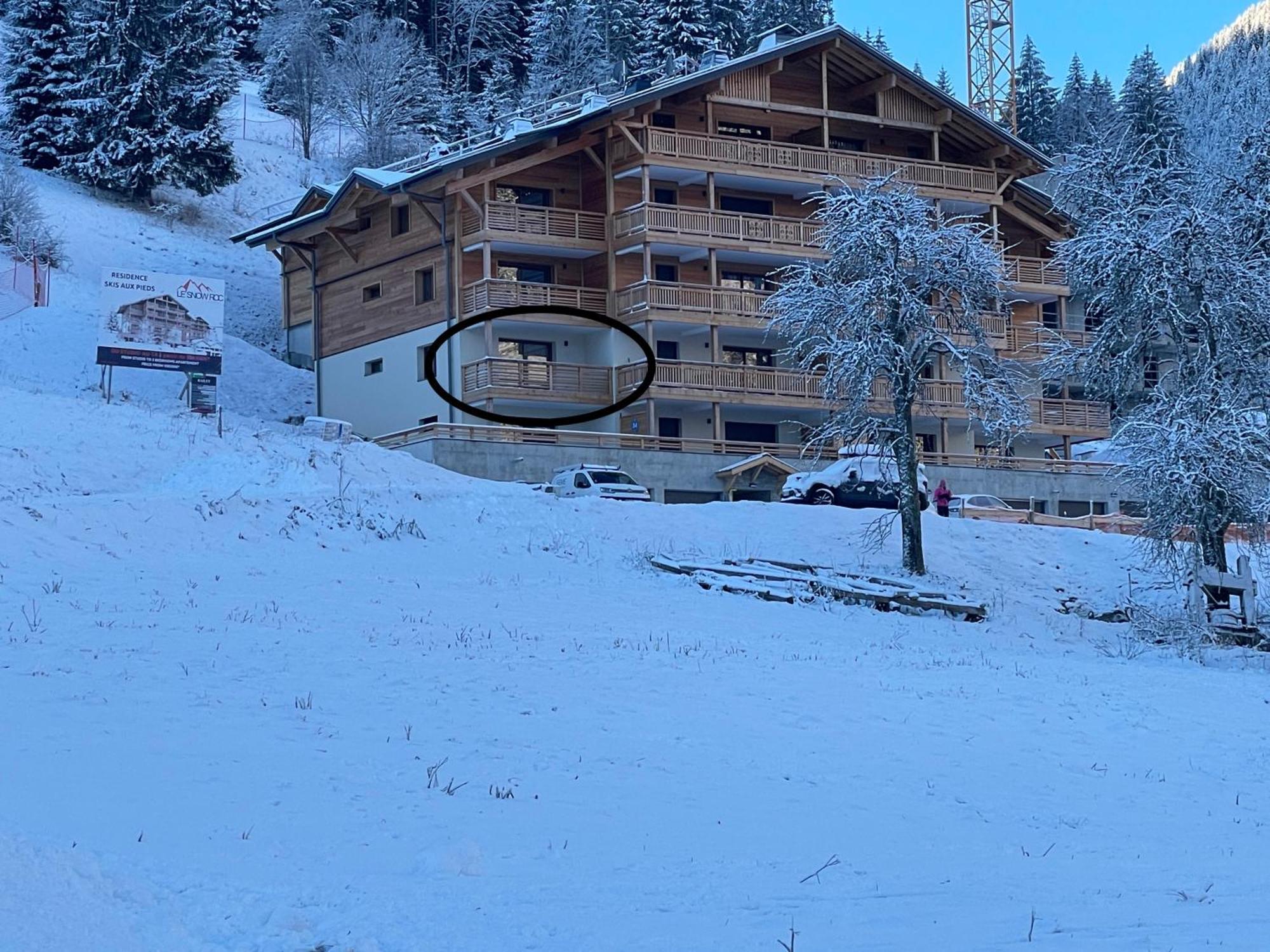 Dans Residence Neuve Le Snow Roc Sur Les Pistes, Grand Studio Cosy 5 Pers Avec Terrasse Panoramique, Sauna, Wifi Saint-Jean-dʼAulps Zewnętrze zdjęcie