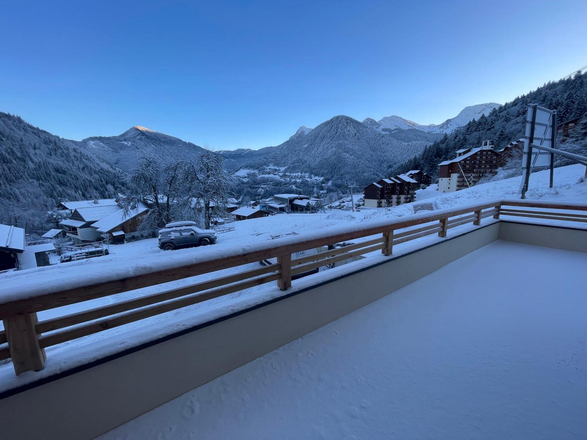 Dans Residence Neuve Le Snow Roc Sur Les Pistes, Grand Studio Cosy 5 Pers Avec Terrasse Panoramique, Sauna, Wifi Saint-Jean-dʼAulps Zewnętrze zdjęcie