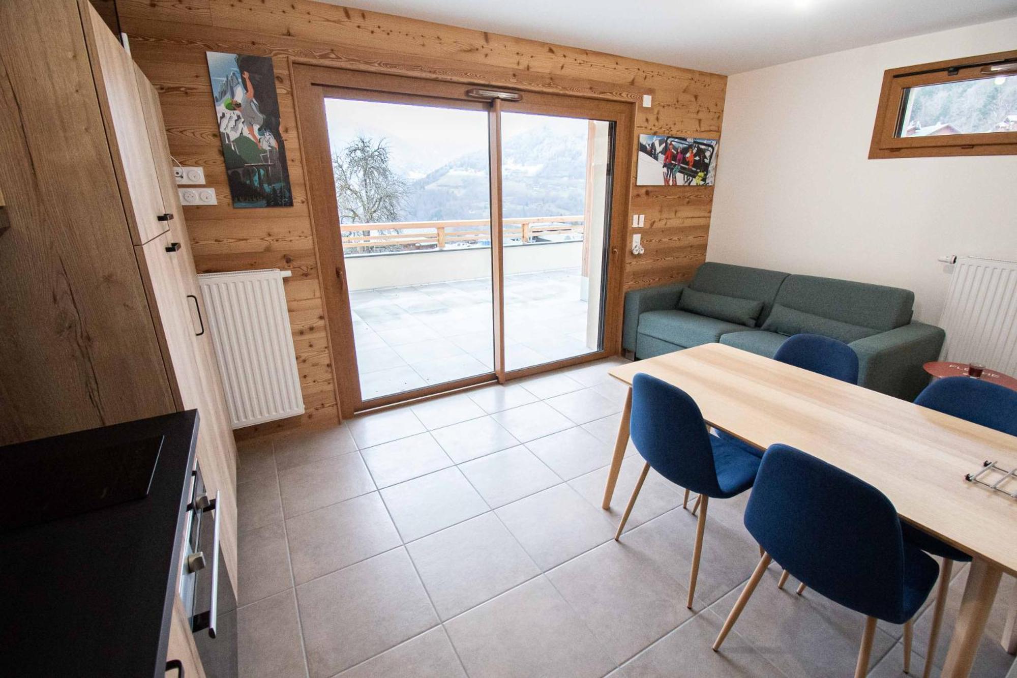 Dans Residence Neuve Le Snow Roc Sur Les Pistes, Grand Studio Cosy 5 Pers Avec Terrasse Panoramique, Sauna, Wifi Saint-Jean-dʼAulps Zewnętrze zdjęcie
