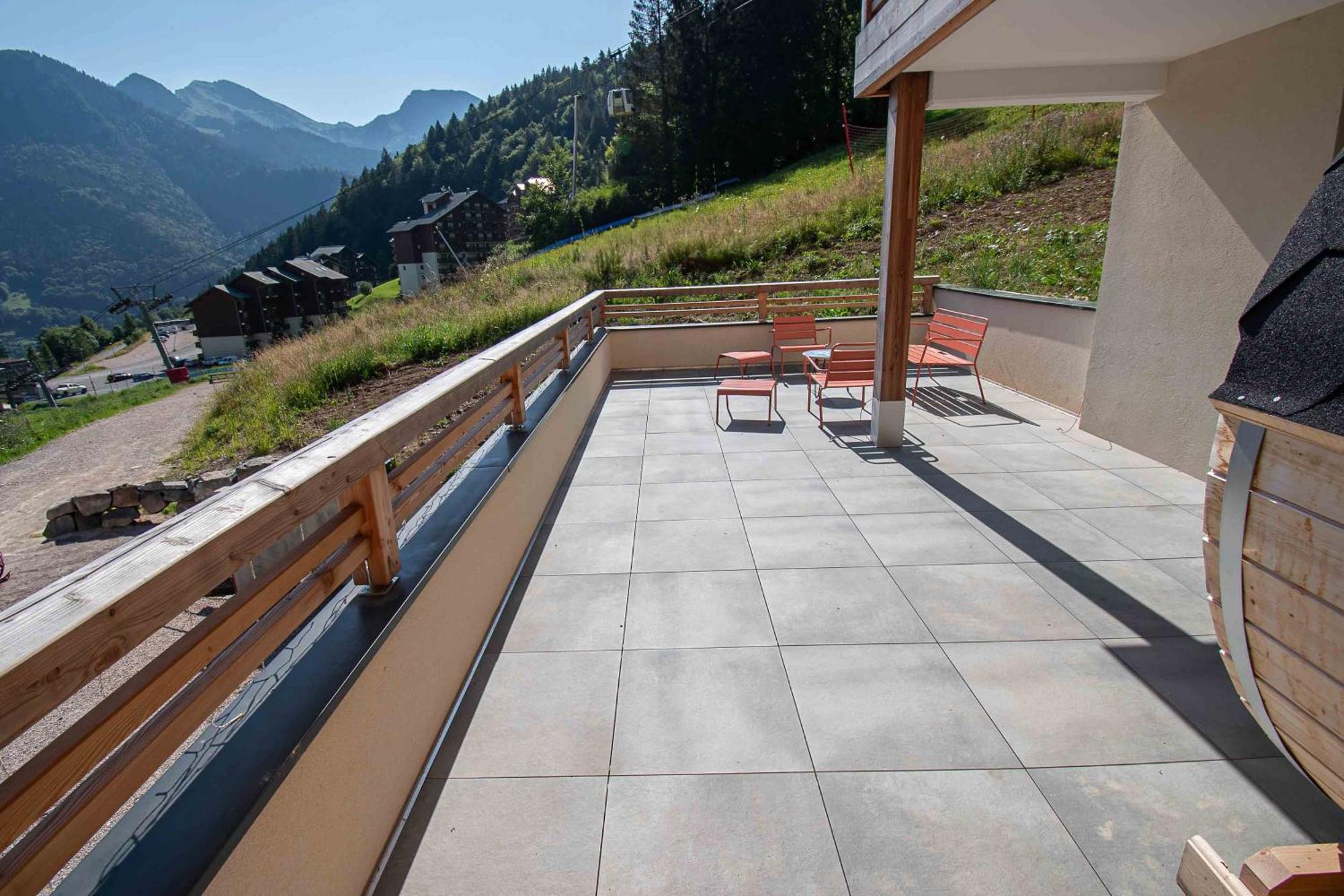 Dans Residence Neuve Le Snow Roc Sur Les Pistes, Grand Studio Cosy 5 Pers Avec Terrasse Panoramique, Sauna, Wifi Saint-Jean-dʼAulps Zewnętrze zdjęcie